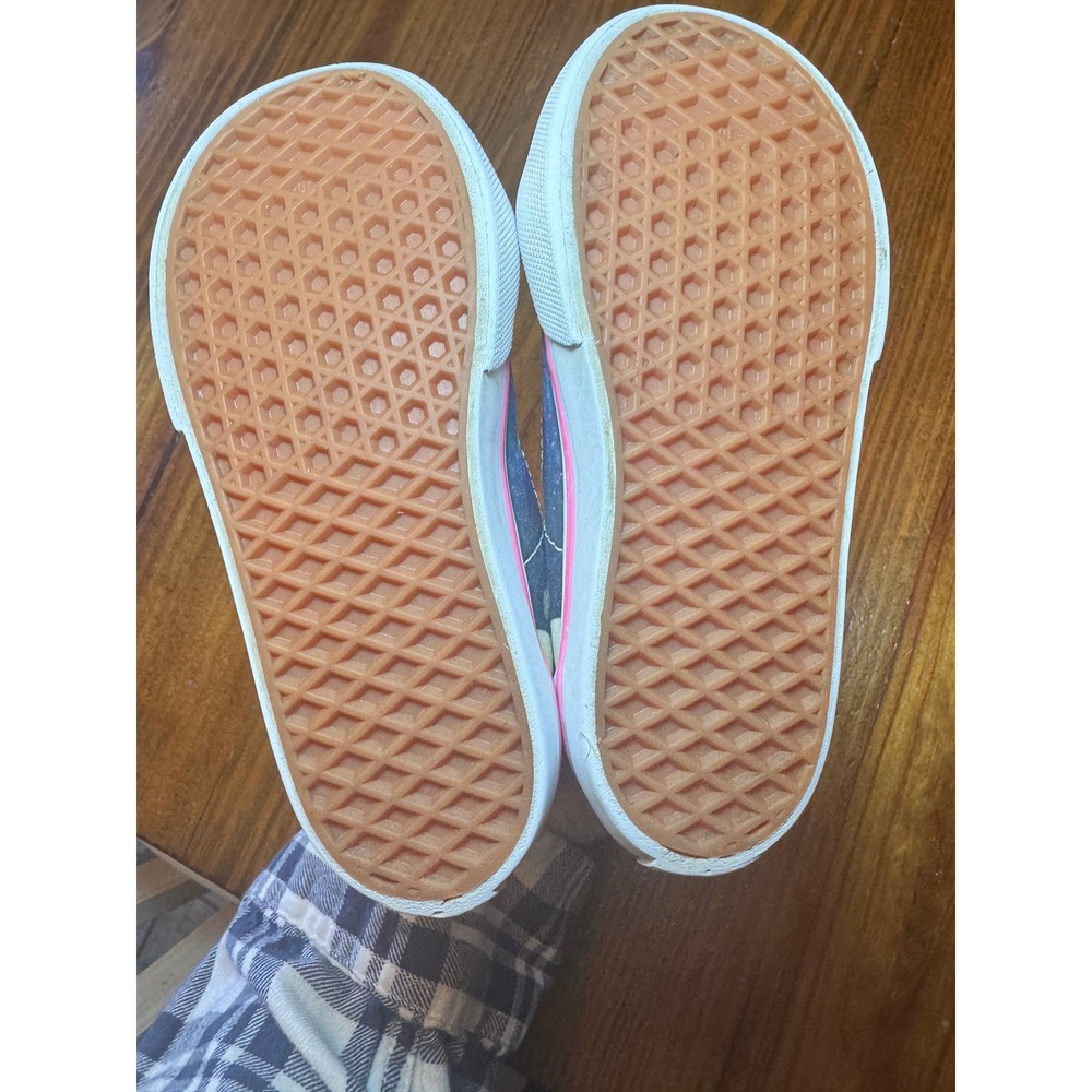 Vans Sk8-Hi Zip Toddler 8 Silver Glitter Unicorn Galaxy High Top Sneakers Pink - Picture 5 of 6